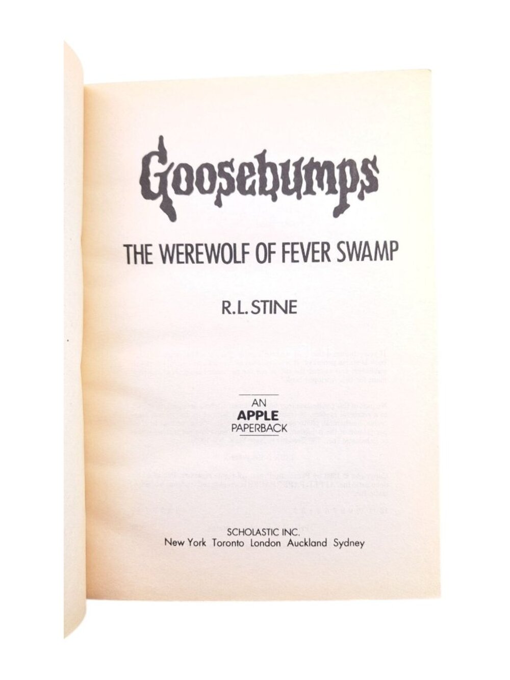 Vintage Goosebumps Books Stine Lot of 2 Piano Lessons Werewolf Swamp 1st Edition - Picture 5 of 13